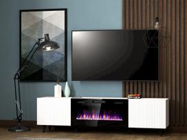 tv komodos baltos - Cama MEBLE PAFOS RTV+K BI - 3 nuotrauka