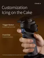 3 asiu stabilizatorius - Zhiyun Crane 4 - 6 nuotrauka