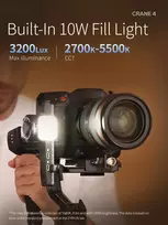 3 asiu stabilizatorius - Zhiyun Crane 4 - 8 nuotrauka