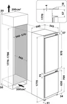 fridge freezer - Whirlpool WHC18F071A1 - 5 nuotrauka