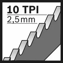 siaurapjuklio pjukleliaj - Pjūkleliai tiesiniam pjūklui Bosch S 1122 HF; 100 vnt. - 3 nuotrauka