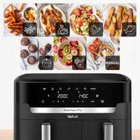tefal dual easy fry - Tefal Easy Fry Dual XXL EY9428E Juoda (Black) - 5 nuotrauka