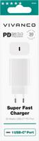 usb c 30w pakrovejas - Vivanco charger USB-C PD3 30W, white (62304) - 2 nuotrauka