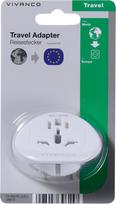 travel adapter - Vivanco travel adapter World-EU (39615) - 2 nuotrauka