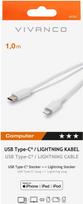 apple usb c to lightning cable 1 m - Vivanco USB Type-C To Apple Lightning Cable 1m White - 2 nuotrauka