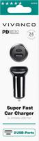 super charger - Vivanco Super Fast 62303, USB Type C/USB Type A, juoda, 24 W - 2 nuotrauka