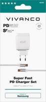 charger pakrovejas - Vivanco charger USB-C - USB-C 45W 1m (62400) - 2 nuotrauka