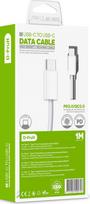 hdmi kabelis baltas - D-Fruit cable USB-C - USB-C 1m, white (DF901C) | 50471 - 2 nuotrauka