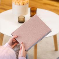 albumas 10x15 - Album B 10x15/200M Canvas, pink | 10253 - 3 nuotrauka