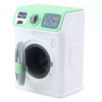 su skalbimo masinos - LEAN Toys Žaislinė skalbimo mašina, balta žalia (White Green) - 3 nuotrauka