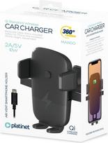 wireless telefono laikiklis - Automobilinis įkroviklis Platinet PUCHMB, Wireless, juoda, 10 W - 2 nuotrauka