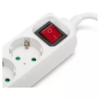 ilgintuvas 5 lizdai - Prailgintuvas su įžeminimu Entac ESE1.5G3-1.5-SW-USB, 3 lizdų, 2 USB, 1.5 m, baltas (White) - 4 nuotrauka