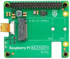 Raspberry Pi M.2 HAT+ NVMe adapteris Raspberry Pi 5