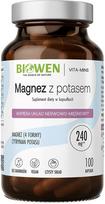 potassium - BIOWEN Magnesium 4x with Potassium, 100 kapsulių - 1 nuotrauka