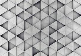 Fototapetas Artgeist Grey Triangles MFT1104, 105 cm x 150 cm