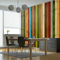 Fototapetas Artgeist Wooden Rainbow LFTNT1584SAM, 154 cm x 196 cm