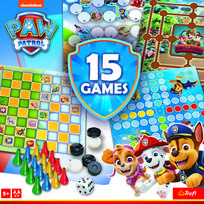 paw patrol senukai - TREFL Stalo žaidimų rinkinys PAW PATROL 15 in 1 „Šuniukai-patruliai“ - 5 nuotrauka