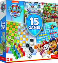 paw patrol senukai - TREFL Stalo žaidimų rinkinys PAW PATROL 15 in 1 „Šuniukai-patruliai“ - 6 nuotrauka