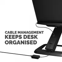 standing desk - NB ACC STAND HANA LT/BLACK 100016994 FELLOWES - 3 nuotrauka