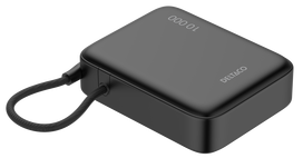 10000 power bank - Deltaco PB-CC101, 10000mAh, 20W, juodas (black) - 4 nuotrauka