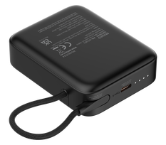 10000 power bank - Deltaco PB-CC101, 10000mAh, 20W, juodas (black) - 6 nuotrauka