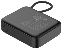 10000 power bank - Deltaco PB-CC101, 10000mAh, 20W, juodas (black) - 8 nuotrauka