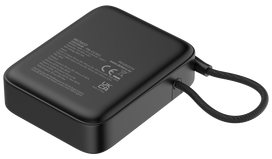 10000 power bank - Deltaco PB-CC101, 10000mAh, 20W, juodas (black) - 9 nuotrauka