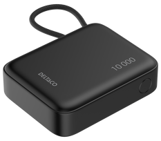 10000 power bank - Deltaco PB-CC101, 10000mAh, 20W, juodas (black) - 10 nuotrauka