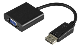 adapteriai vga - DELTACO VGA - DisplayPort, 1080p 60Hz, 0.2m, juodas / DP-VGA7-K / 00110027 - 3 nuotrauka