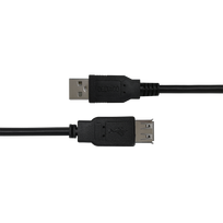 ilgintuvas 1m - DELTACO USB ilgintuvas, USB-A kištukas - USB-A lizdas, 1m juodas / 00140004 - 3 nuotrauka
