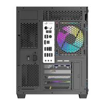 fan case - Darkflash B275 PRO kompiuterio korpusas (juodas) + 6 ventiliatoriai - 2 nuotrauka