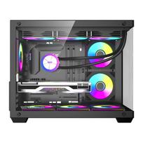 fan case - Darkflash B275 PRO kompiuterio korpusas (juodas) + 6 ventiliatoriai - 4 nuotrauka