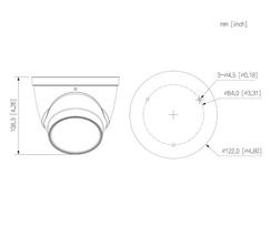 kamera dahua 8mp - NET CAMERA 8MP EYEBALL/IPC-HDW3849T-ZS-IL-27135 DAHUA - 3 nuotrauka