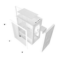 white case computer - Darkflash M305 Mesh kompiuterio korpusas be ventiliatorių (Baltas) - 6 nuotrauka