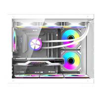 fan case - DarkFlash B275 PRO kompiuterio korpusas baltas (White) + 6 ventiliatoriai - 4 nuotrauka