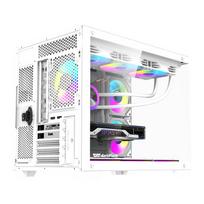 fan case - DarkFlash B275 PRO kompiuterio korpusas baltas (White) + 6 ventiliatoriai - 5 nuotrauka