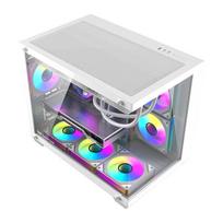 fan case - DarkFlash B275 PRO kompiuterio korpusas baltas (White) + 6 ventiliatoriai - 6 nuotrauka