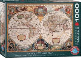 Eurographics Antique World Map, 1000 det.