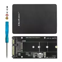 ssd sata adapter - Qoltec M.2 SSD adapteris SATA NGFF į SATA III 2TB Juodas (Black) - 2 nuotrauka