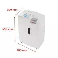dokumentu naikikliai - Popieriaus smulkintuvas HSM Shredstar X13, 4 x 37 mm - 6 nuotrauka