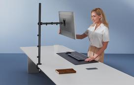 stalo laikiklis - Huanuo HNCM9 Vienvietis monitoriaus stovas 13-32" Juodas (Black) - 3 nuotrauka