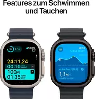 apple watch ultra - Apple Watch Ultra 2 GPS + Cellular 49mm Black Titanium Case with Black Trail Loop - S/M - 4 nuotrauka