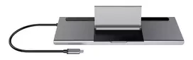 hdmi 2.1 deltaco - DELTACO 85 W, 4K UHD @ 60 Hz, DP, HDMI, VGA, RJ45, 3.5mm, 1Gbit/s, pilkas / USBC-DOCK2 - 5 nuotrauka