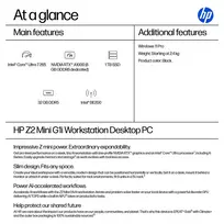265k intel - HP Z2 Mini G1i ,  Intel Core Ultra 7 265 ,  32GB DDR5 ,  1TB SSD ,  NVIDIA RTX A1000 8GB ,  Juodas (Black) - 16 nuotrauka