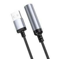 ziebtuveliai - Hoco UA30 USB A į cigarečių žiebtuvėlį adapteris 0,3m Juodas (Black) - 5 nuotrauka