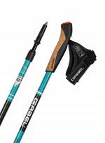 2 litai - Šiaurietiško ėjimo teleskopinės lazdos Gabel Stretch Lite, avio (Aqua) 75-130 cm - 2 nuotrauka