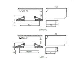6w led imontuojama - KANLUX Soren, LED, 220V, GU10, IP20, apvalios f., šiltai baltos šv. - 2 nuotrauka
