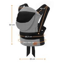 kinderkraft - Nešioklė Kinderkraft Adoree, Grey - 2 nuotrauka