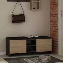 Batų spintelė Kalune Design Zulla, ruda/pilka (Brown/Gray)