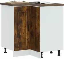 vidaXL Virtuvės kampinė spintelė Porto, dūminio ąžuolo (Smoked Oak)